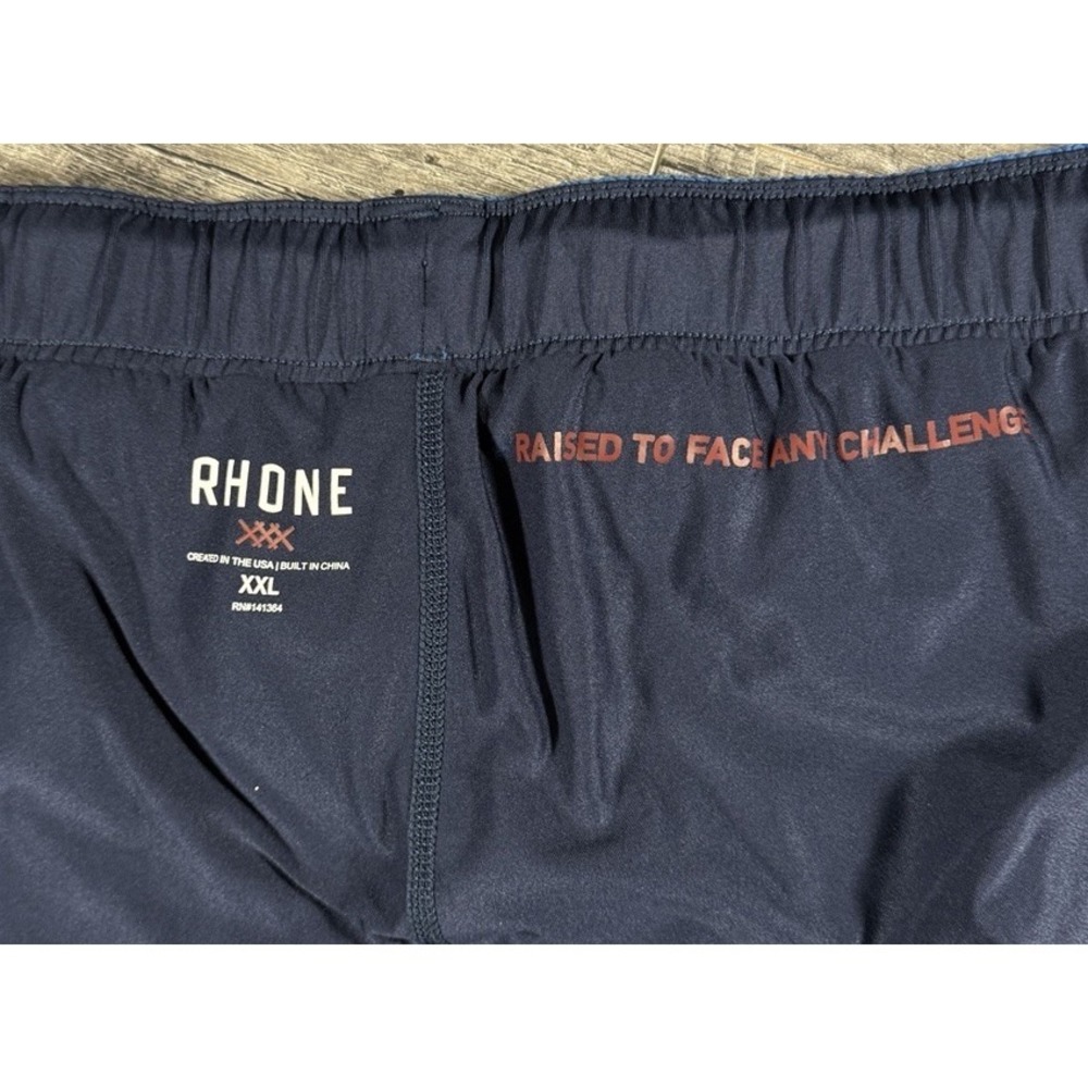 Rhone Active Shorts  2XL Blue Swift Lined Athletic Performance Running Gym EUC - Picture 6 of 7